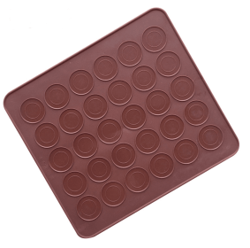 1 pc 30 Holes Macarons Mat Round Shape