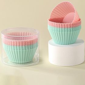 12-Piece Reusable Silicone Baking Cups Set