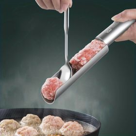 1pc Meatball Maker Stainless Steel Meatball Maker Plastic Meat Baller Spoon DIY Meatball Mold Plastic Meat Balls Fish Balls Beef Balls Processing Spoo