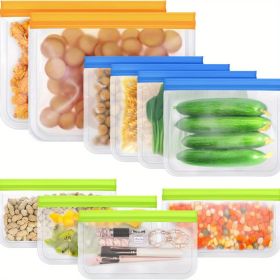 10pc Set of Reusable Food Storage Bags