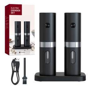 Electric Salt And Pepper Grinder Set