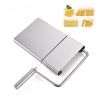 Cheese Slicer with Wire and Board Stainless Steel Slicer Cutter for Hard and Semi Hard Cheese Vegetable Butter Slicing Cutting Serving