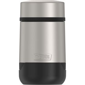 Thermos Stainless Steel Food Jar with folding Spoon, Matte Steel