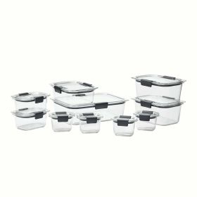 Food Storage Container, 20 Piece Variety Set, Clear Tritan Plastic