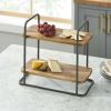 Better Homes & Gardens Rectangle Two-Tier Wood Serving Tray