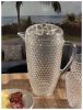 Designer Diamond Cut Clear Acrylic Pitcher with Lid