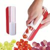 1pc; Tomato Slicer; Grape Slicer; MultiFunctional Grape Cutter; Cherry Slicer; Small Fruit Cutter For Salad; Kitchen Accessories; Cake Decoration Tool