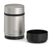 Thermos Stainless Steel Food Jar with folding Spoon, Matte Steel