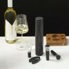 Better Homes & Gardens 6 Piece Battery Operated Electric Wine Opener Set with Wood Base