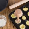 Wooden Egg Tart Pusher – Dual-Sided Pastry Tamper for Baking