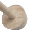 Wooden Egg Tart Pusher – Dual-Sided Pastry Tamper for Baking