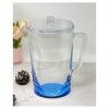 Designer Oval Halo Blue Acrylic Pitcher with Lid