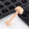 Wooden Egg Tart Pusher – Dual-Sided Pastry Tamper for Baking