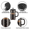 French Press Coffee Maker - 4 Level Filtration System