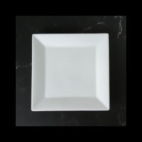 Creative Simple White Nordic Style Square Plate Ceramics (Option: 8 Inch Square Plate Dish)