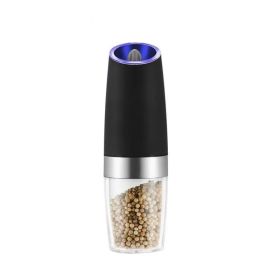 Electric Salt and Pepper Grinder (Color: 1pcs Black)