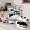 Stainless Steel Espresso Machine with milk frother