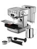 Stainless Steel Espresso Machine with milk frother