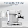 Stainless Steel Espresso Machine with milk frother