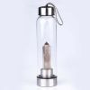 Pure Essence Natural Stone Infused Glass Water Bottle