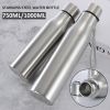 Stainless Steel Water Bottle, 750ML/1000ML